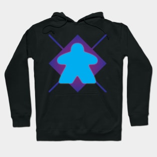 Argyle Meeples - Blue Hoodie